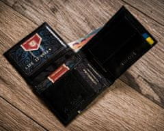 Peterson Pánska kožená peňaženka v horizontálnej orientácii s RFID systémom