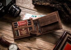 Peterson Darčeková sada: pánska kožená peňaženka a puzdro na kľúče a karty