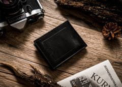 Peterson Pánska peňaženka v horizontálnej orientácii vyrobená z prírodnej kože