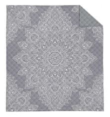 Detexpol Prikrývka na posteľ Mandala grey Polyester, 170/210 cm