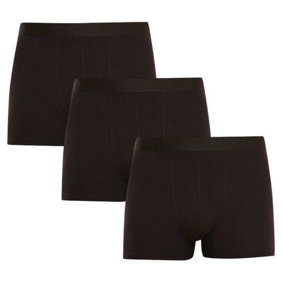 Nedeto 3PACK pánske boxerky čierne (3NDTB001)