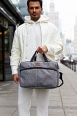 Peterson Priestranná cestovná taška s držiakom na kufor