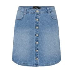 Pieces Dámska sukňa PCPEGGY 17126258 Light Blue Denim (Veľkosť XS)