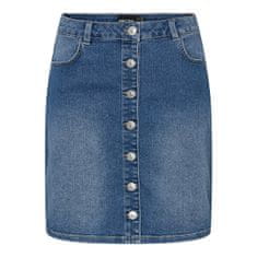 Pieces Dámska sukňa PCPEGGY 17126258 Medium Blue Denim (Veľkosť XS)