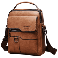 IZMAEL Pánska Crossbody Taška WEIXIER Bruno-Hnedá KP25264