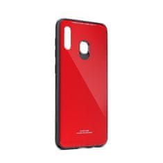 MobilMajak Obal / kryt na Samsung Galaxy A30 červený - GLASS Case