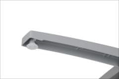 STEMA Výškovo nastaviteľná hliníková základňa SH-C06/A, odklápací horný prvok, 52,5x52,5x73-113 cm, má nastaviteľné nožičky, šedá farba