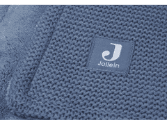 Jollein Deka pletená / fleece 75x100 cm Basic Knit Jeans Blue