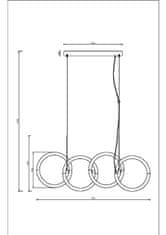 MAYTONI MAYTONI Závesné svietidlo Node MOD165PL-L40B3K