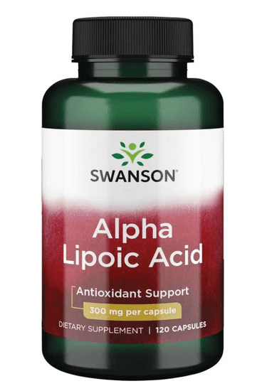 Swanson Alpha Lipoic Acid (Kyselina Alfa lipoová), 300 mg, 120 kapsúl