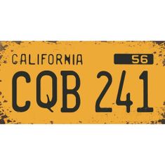 Retro Cedule Ceduľa značka California CQB 241