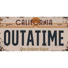 Retro Cedule Ceduľa značka California Outatime