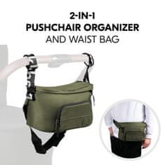 Hauck Pushchair Hip Bag Olive - rozbalené