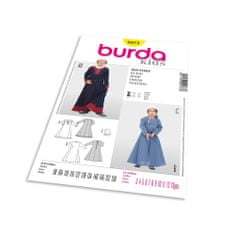 Burda Strih Burda 9473 - Detské stredoveké šaty, čepiec