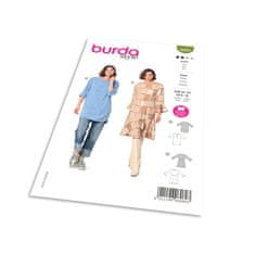 Burda Strih Burda 6060 - Tunika, šaty s volánmi