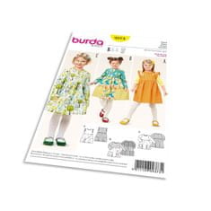 Burda Strih Burda 9373 - Detské šaty s vreckami