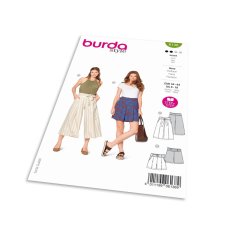 Burda Strih Burda 6138 - Culottes, šortky s vysokým pásom