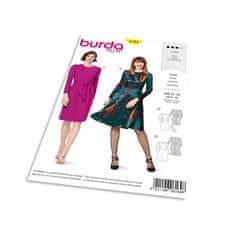 Burda Strih Burda 6164 - Šaty s dlhým rukávom