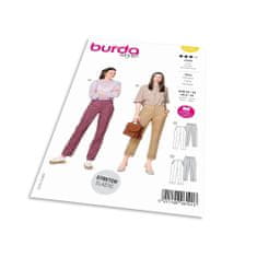 Burda Strih Burda 6101 - Nohavice s pukmi, 7/8 nohavice