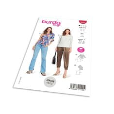 Burda Strih Burda 5900 - Zavinovacie tričko, tričko na jedno rameno