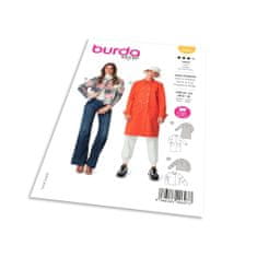 Burda Strih Burda 5992 - Dvojradový kabát, jesenný kabát, sako