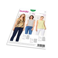 Burda Strih Burda 6501 - Jednoduchý top, tielko