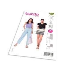 Burda Strih Burda 6015 - Džínsy "mrkváče", džínsové šortky