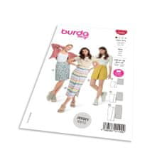 Burda Strih Burda 5888 - Zavinovacie sukne s gumou v páse