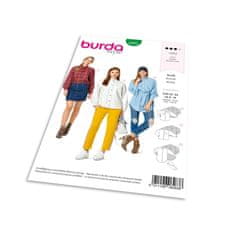 Burda Strih Burda 6263 - Košeľa, košeľa s viazačkou, dlhá košeľa