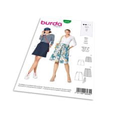 Burda Strih Burda 6235 - Áčková sukňa s vreckami