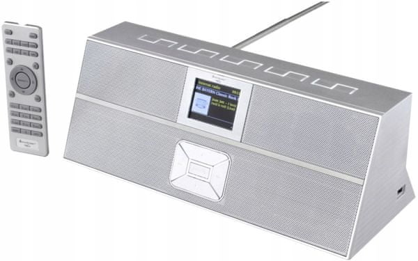 moderný rádioprijímač soundmaster ir3300si dab a fm tuner stmievateľný displej duálny alarm sleep snooze Bluetooth wlan internet upnp dlna