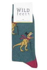 WILD feet Pánske módne veselé vtipné ponožky WILD feet T-REX 3 páry