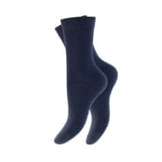 Footstar Dámskych 5 párov bavlnených ponožiek Modré bodky, pruhy Veľkosť: 35-38