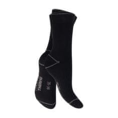 Footstar Teplé 3 páry froté bavlnených ponožiek s elastanom ČIERNE Veľkosť: 35-38