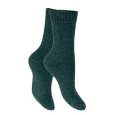 Footstar Dámske 3 páry teplých froté ponožiek s voľným lemom Farba: Červená, Veľkosť: 35-38