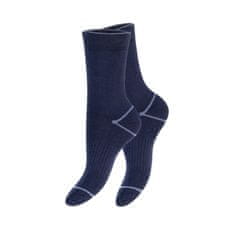 Footstar Teplé 3 páry froté bavlnených ponožiek s elastanom MODRÉ Veľkosť: 35-38