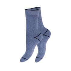 Footstar Teplé 3 páry froté bavlnených ponožiek s elastanom MODRÉ Veľkosť: 35-38