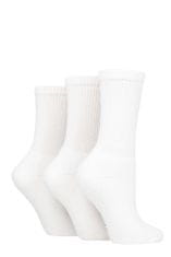 TORE 3 páry dámske recyklované šport ponožky jednofarebné Farba: Biela