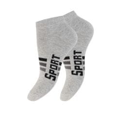 Footstar Pánske 4 páry členkových bavlnených ponožiek Nápis SPORT Veľkosť: 39-42