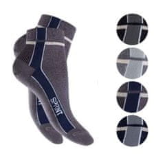 Footstar Pánske 4 páry členkových ponožiek z bavlny SPRINT zvýšené Veľkosť: 39-42