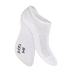 Footstar Bavlnené 3 páry členkových ponožiek s froté chodidlom, BIELE Veľkosť: 43-45