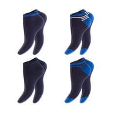 Footstar Pánske 4 páry členkových ponožiek z bavlny Modro Oranžové Farba: Oranžová, Veľkosť: 39-42