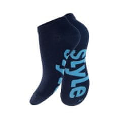 Footstar Pánske 4 páry členkových bavlnených ponožiek So sloganom Veľkosť: 39-42