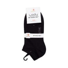 Footstar Dámske 4 páry členkových bavlnených ponožiek ACTIVE čierne Veľkosť: 35-38