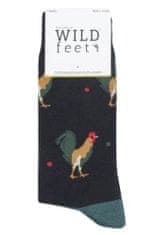 WILD feet Pánske módne veselé vtipné ponožky WILD feet KOHÚT 3 páry