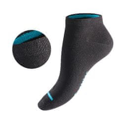 Footstar Pánske 4 páry členkových ponožiek Čierne s farebným lemom Veľkosť: 39-42