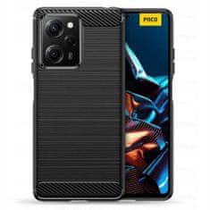 Tech-protect Carbon kryt na Xiaomi Redmi Note 12 Pro / Poco X5 Pro 5G, čierny