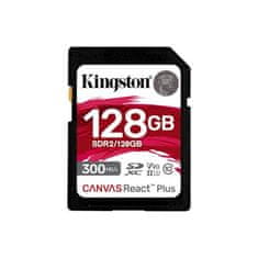 Kingston Canvas React Plus/SDHC/128 GB/UHS-II U3 / Class 10