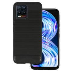 IZMAEL Carbon Shield TPU puzdro pre Realme 8 - Čierna KP25376