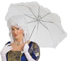 Guirca Dámsky parasol biely čipkovaný 60x70cm
